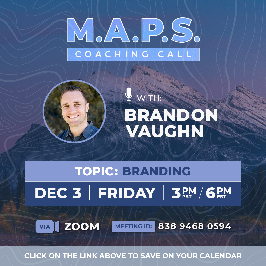 MAPS Coaching Call Branding Conquer